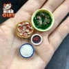 Mô hình đồ ăn mini DIY: Sét cơm, canh cua, cà muối, mắm tôm - Giá ưu đãi 120k 2
