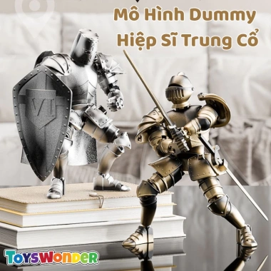 Mô Hình Dummy 3D Chiến Binh Hiệp Sĩ Trung Cổ - Khớp Nối Chắc, Xoay 360°, 65.000₫