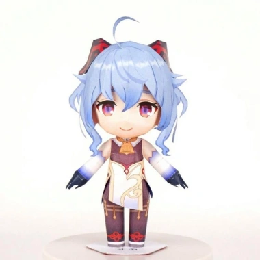 Mô hình giấy Chibi Ganyu anime girl Genshin Impact - Giá chỉ 15.000đ, giảm mạnh