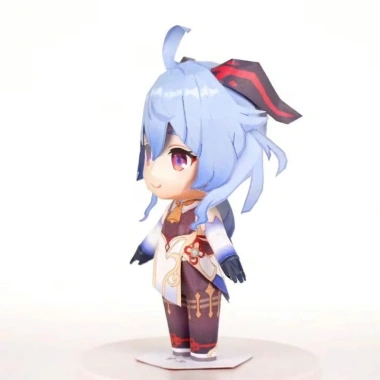 Mô hình giấy Chibi Ganyu anime girl Genshin Impact - Giá chỉ 15.000đ, giảm mạnh