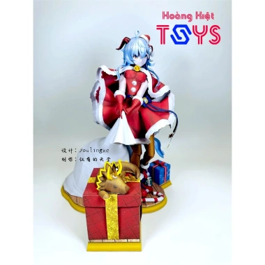 Mô hình giấy Ganyu - Thiết kế Christmas Navidad Genshin Impact, giá 99.000 VND