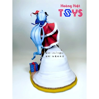 Mô hình giấy Ganyu - Thiết kế Christmas Navidad Genshin Impact, giá 99.000 VND