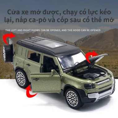 Mô Hình Jeep Đồ Chơi Hợp Kim 1:36 - Cửa Mở, Lùi Tự Động, Bánh Cao Su, Quà Tết Mạnh Mẽ, Giá 99.900₫ 6