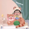 Mô hình lắc đầu gia đình ghép mặt in theo yêu cầu, chạy pin, đáng yêu 49k