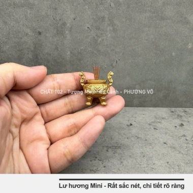 Mô hình Lư hương Mini 2.5cm - Bát nhang Trang trí Tiểu Cảnh, Giá chỉ 25.000₫ 2