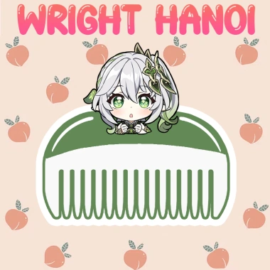 Mô hình Lược Genshin Impact chibi Ayaka, Raiden, Ganyu, Neuvillette, Tartaglia, Scaramouche - Phụ kiện trang trí, giá chỉ 56.000 VND 2