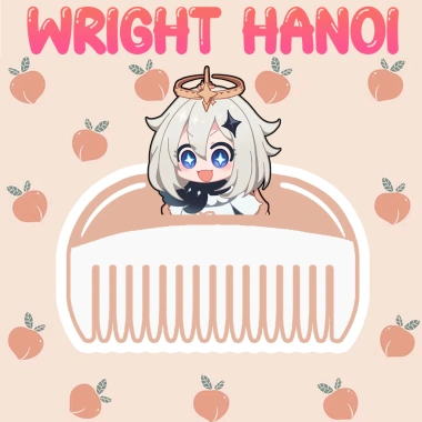 Mô hình Lược Genshin Impact chibi Ayaka, Raiden, Ganyu, Neuvillette, Tartaglia, Scaramouche - Phụ kiện trang trí, giá chỉ 56.000 VND 3