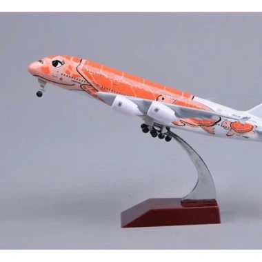 Mô hình máy bay ANA A380 20cm màu Cam - Giá ưu đãi 250.000 VND, giảm 50.000 Mô hình máy bay ANA A380 20cm màu Cam - Giá ưu đãi 250.000 VND, giảm 50.000
