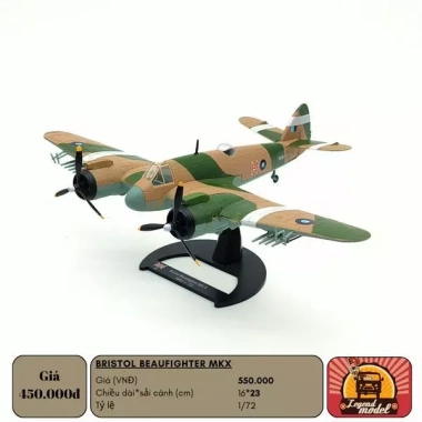 Mô hình máy bay Bristol Beaufighter MKV - Giá ưu đãi 550.000 VND, chi tiết và chất lượng cao Mô hình máy bay Bristol Beaufighter MKV - Giá ưu đãi 550.000 VND, chi tiết và chất lượng cao