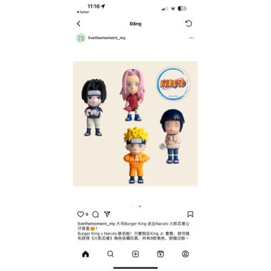 Mô Hình Naruto Burger King 2.025 - Đồ sưu tập quà tặng chi tiết, giá 179.000 VND 3
