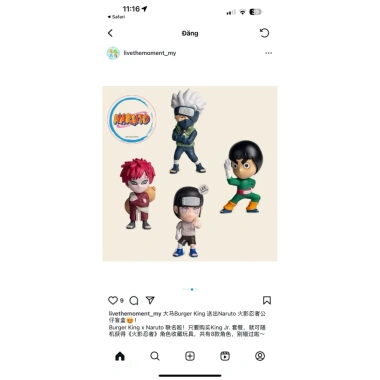 Mô Hình Naruto Burger King 2.025 - Đồ sưu tập quà tặng chi tiết, giá 179.000 VND 4