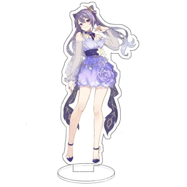 Mô hình Standee Anime Genshin Impact Kamisato Ayaka Ganyu Hutao phụ kiện trang trí để bàn học, giảm giá 23.200 VND