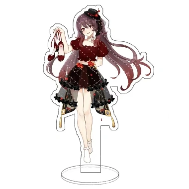 Mô hình Standee Anime Genshin Impact Kamisato Ayaka Ganyu Hutao phụ kiện trang trí để bàn học, giảm giá 23.200 VND