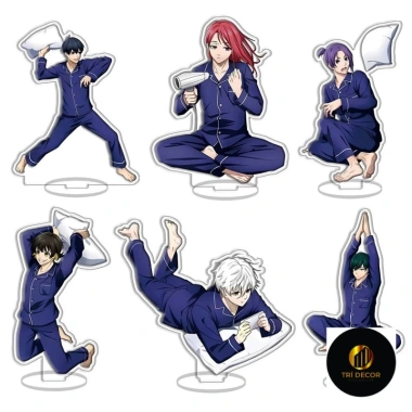 Mô hình Standee Blue Lock Pillow Fight Nagi Seishiro Itoshi Rin 15cm - Đồ anime góc học tập, giá 14.500 VND