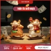 Mô hình Thần Tài cưỡi ngựa bập bênh phong thủy - Trang trí bàn làm việc, hút lộc, chỉ 252k