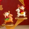 Mô hình Thần Tài cưỡi ngựa bập bênh phong thủy - Trang trí bàn làm việc, hút lộc, chỉ 252k 5
