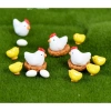 Mô hình tiểu cảnh Đàn gà mẹ, gà con, gà trống, gà mái cùng trứng trong tổ - Giá 3.600đ 2
