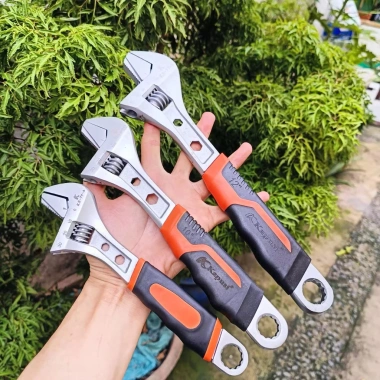 Mỏ lết tay bọc cao su Kapusi Nhật Bản - Đủ cỡ 8-10-12-15 inch, chỉ 99.000 VND 2