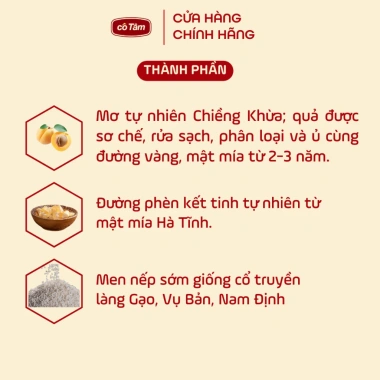Mơ Má Đào vị Dịu Êm Cô Tâm 375ml/500ml - Thủ công Bách Cốc, giá ưu đãi 140.000₫ 2