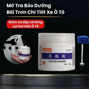 Mỡ Ô Tô 100g Nhiệt Độ Cao Lithium Trắng Đa Năng cho Bản Lề Sunroof Track pomervn - Giá 63.800 VND