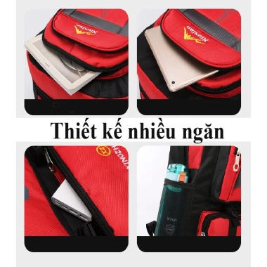 Mở rộng được đáy - Balo leo núi 56-65L, túi hành lý dã ngoại, cắm trại, balo cỡ lớn đựng đồ về quê, giá 167.000₫ 4