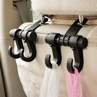 Móc 2S treo đồ sau ghế ô tô đa năng, tiện dụng, phù hợp mọi xe - giá sỉ 8.000đ 2