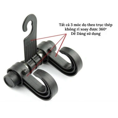 Móc 2S treo đồ sau ghế ô tô đa năng, tiện dụng, phù hợp mọi xe - giá sỉ 8.000đ 7