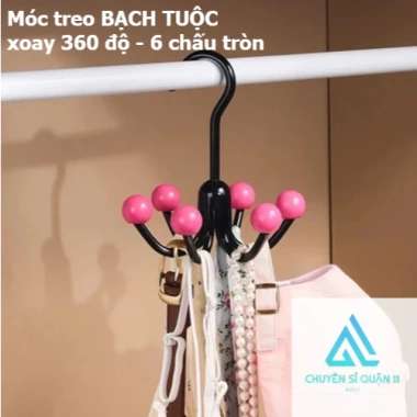 Móc 6 chấu bi đa chức năng hình bạch tuột - xoay 360°, giá ưu đãi 13.548 VND