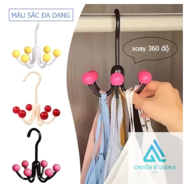 Móc 6 chấu bi đa chức năng hình bạch tuột - xoay 360°, giá ưu đãi 13.548 VND
