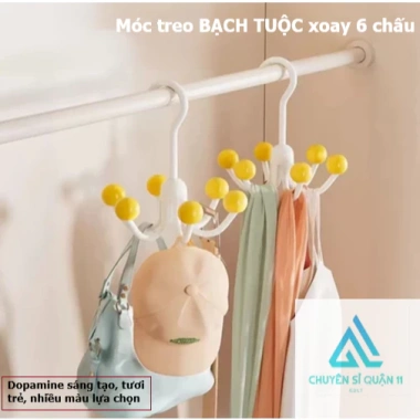 Móc 6 chấu bi đa chức năng hình bạch tuột - xoay 360°, giá ưu đãi 13.548 VND