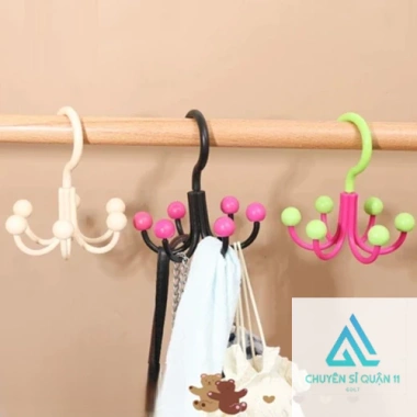 Móc 6 chấu bi đa chức năng hình bạch tuột - xoay 360°, giá ưu đãi 13.548 VND