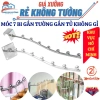 Móc 7 bi inox gắn tường không gỉ - treo quần áo đa năng tiện dụng 7 chỗ