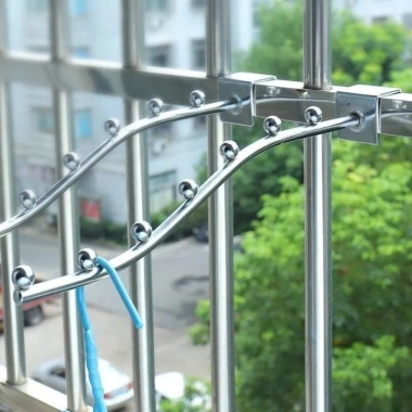 Móc 7 bi inox gắn tường không gỉ - treo quần áo đa năng tiện dụng 7 chỗ 2