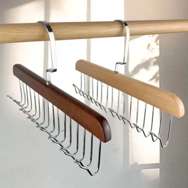 Móc 8 Nhánh Gỗ - Gọn Nhẹ, Chắc Chắn, Treo Mũ, Thắt Lưng, Quần Áo, Cà Vạt, 14.900₫
