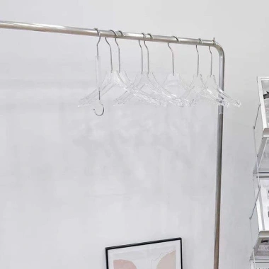 Móc Áo Mika Trong Suốt Cao Cấp - Móc Treo Quần Áo Shop, Giá chỉ 13.000đ, Độ bền cao, Thiết kế sang trọng 4