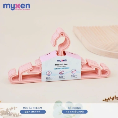 Móc áo trẻ em Myxen 3 trong 1 - Set 10 móc nhựa an toàn cho sơ sinh, 50.000₫ 4 Móc áo trẻ em Myxen 3 trong 1 - Set 10 móc nhựa an toàn cho sơ sinh, 50.000₫ 4