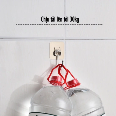 Móc Bạc Dán Tường Chịu Lực 5kg - Siêu Dính Đa Năng, Giá chỉ 5.000₫