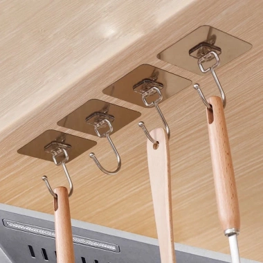 Móc bạc dán tường chịu lực siêu dính - Treo đồ đa năng tiện ích, chỉ 10.000₫ (giá gốc 12.900₫) 2
