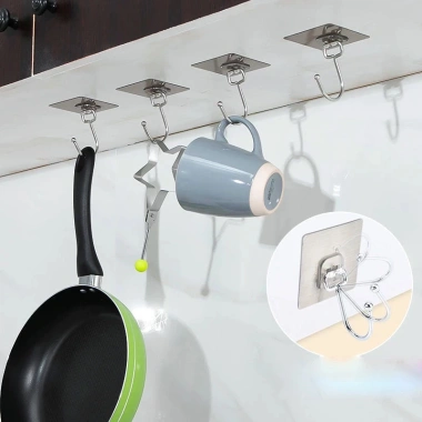 Móc bạc dán tường chịu lực siêu dính - Treo đồ đa năng tiện ích, chỉ 10.000₫ (giá gốc 12.900₫) 5