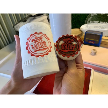Mộc bánh Chiêu Tài Tấn Lộc Hoa ngữ - Pía bánh, Bao bánh, Bánh Tổ chỉ 95.000đ 2