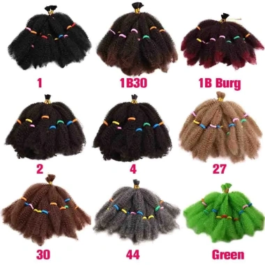 Móc Bện Tóc Nam Phi 12 inch Chất Lượng Cao, Sợi Chịu Nhiệt, Mềm Lông Tơ DIY Hàng Ngày 8