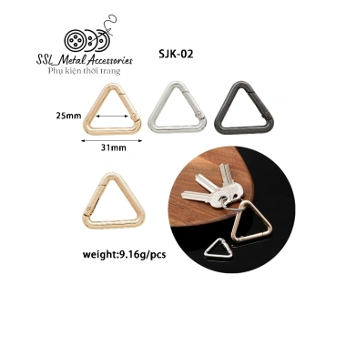 Móc Càng Cua Tam Giác SJK-02 - 5 Cái Dùng Cho Túi Xách, Cặp, Vali - 23.999₫ 2