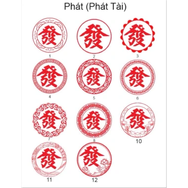 Mộc Câu Đối Hoa Ngữ chữ Phát Tài - Đặc biệt cho bánh Tổ, Pía, Bao, giảm còn 185k 4 Mộc Câu Đối Hoa Ngữ chữ Phát Tài - Đặc biệt cho bánh Tổ, Pía, Bao, giảm còn 185k 4