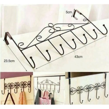 Móc chèo đa năng cho đồ sau cửa - hoa văn đẹp mắt, giá ưu đãi 32.300₫