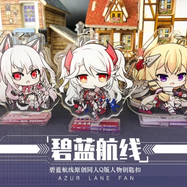 Móc chìa khóa Azur Lane Colleagues có giá đỡ - Giá gốc 35.380 VND, giảm còn 29.000 VND 3