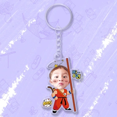 Móc chìa khóa đáng yêu cho bé, in hình cute, cắt ảnh theo yêu cầu - Giá 15.000đ 5