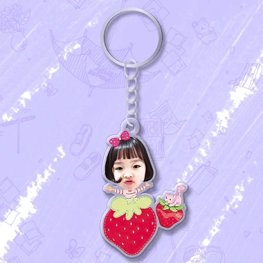 Móc chìa khóa đáng yêu cho bé, in hình cute, cắt ảnh theo yêu cầu - Giá 15.000đ 11