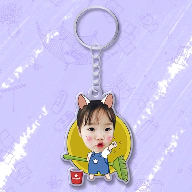 Móc chìa khóa đáng yêu cho bé, in hình cute, cắt ảnh theo yêu cầu - Giá 15.000đ 12