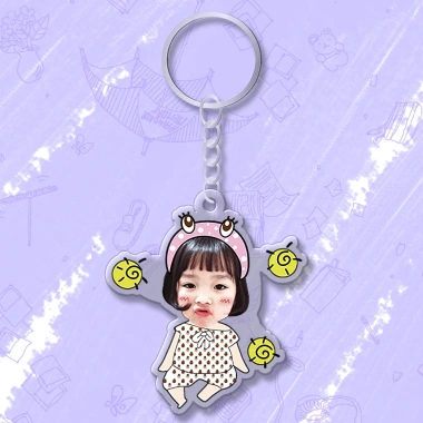 Móc chìa khóa đáng yêu cho bé, in hình cute, cắt ảnh theo yêu cầu - Giá 15.000đ 16