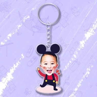 Móc chìa khóa đáng yêu cho bé, in hình cute, cắt ảnh theo yêu cầu - Giá 15.000đ 19